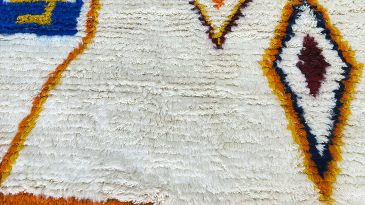 Custom Colorful Azilal Moroccan Rug – Handmade Wool Carpet