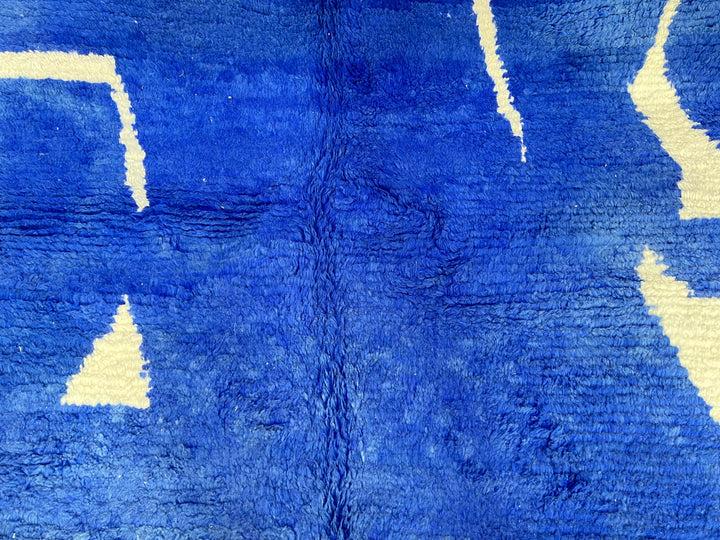 Custom blue moroccan rug – Abstract Modern Design