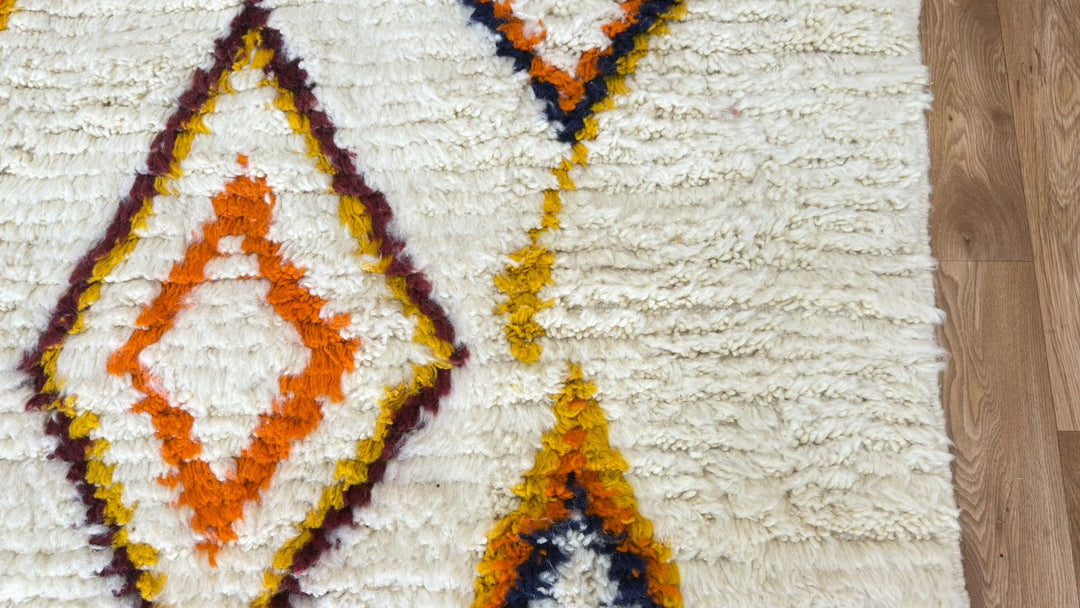 Custom Colorful Azilal Moroccan Rug – Handmade Wool Carpet