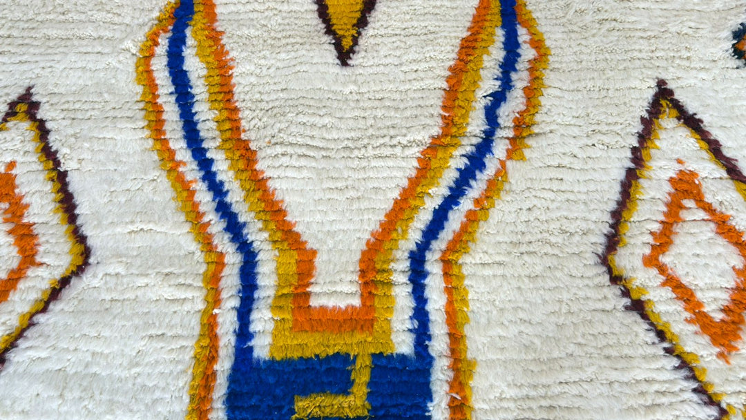 Custom Colorful Azilal Moroccan Rug – Handmade Wool Carpet