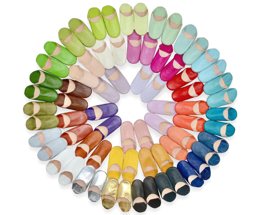 Moroccan Babouche Slippers – Handmade Leather Shoes