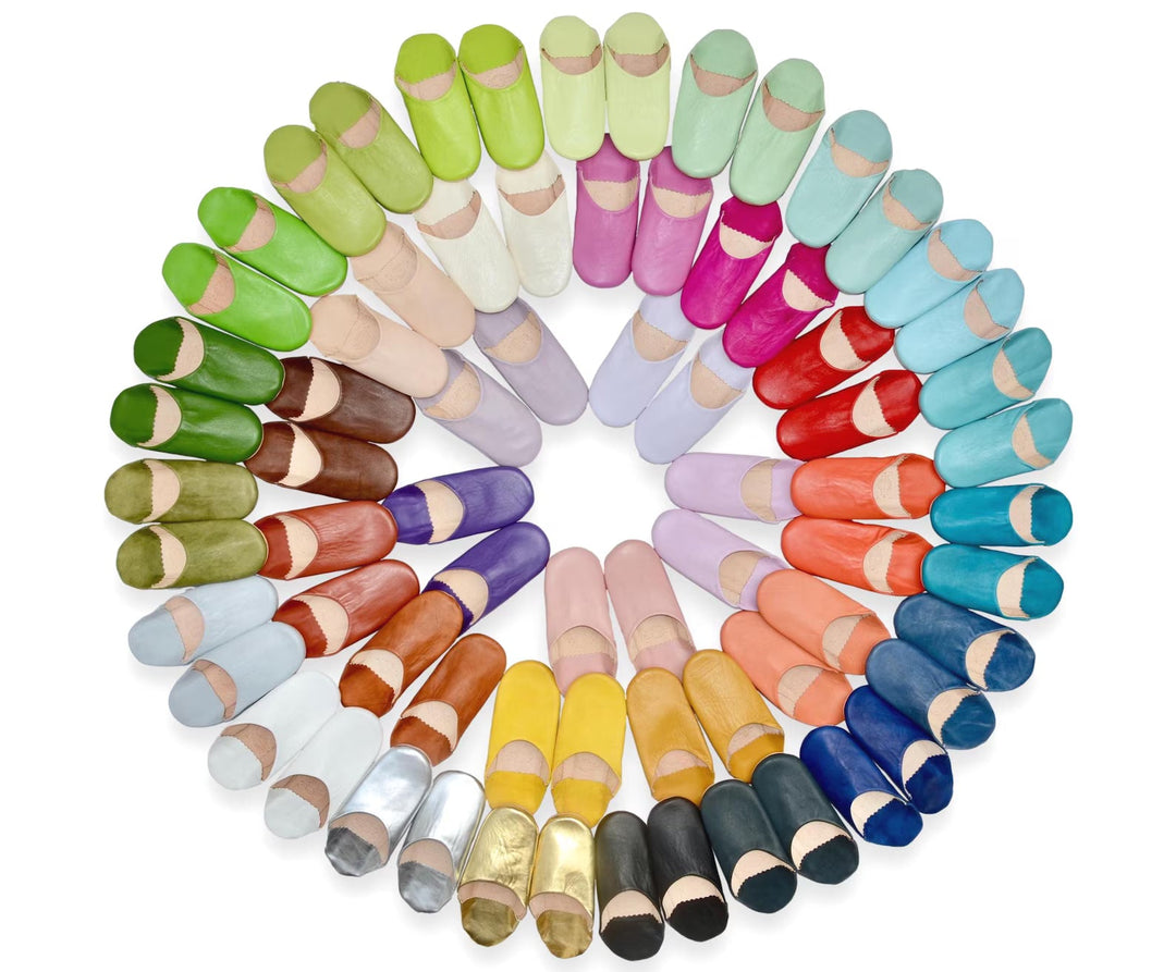 Moroccan Babouche Slippers – Handmade Leather Shoes