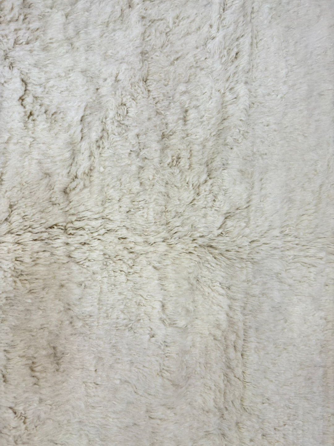 Cream Moroccan Rug – Hand Knotted Wool Beni Ourain Carpet