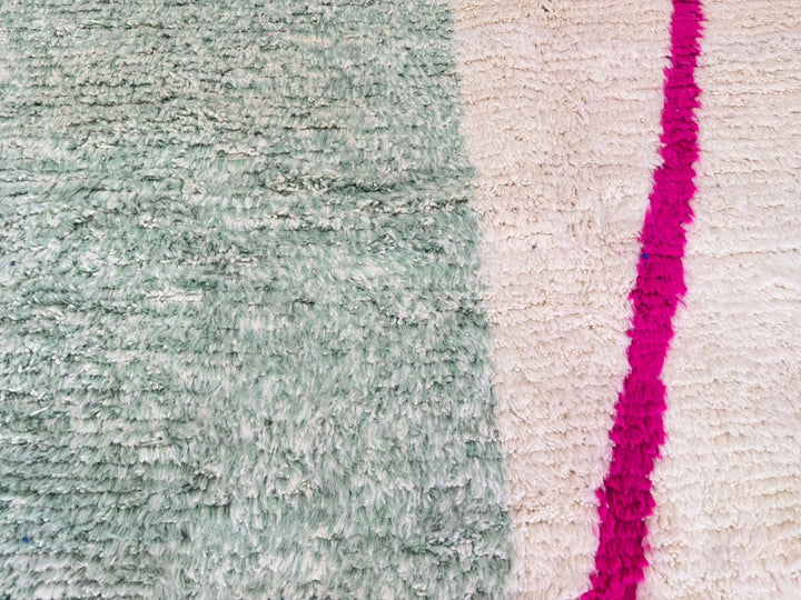 Colorful Moroccan Rug – Abstract Wool Berber Carpet Handmade