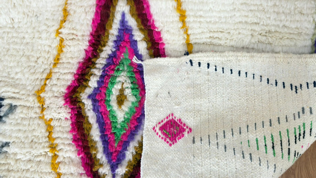 Custom Colorful Azilal Moroccan Rug – Handmade Wool Carpet