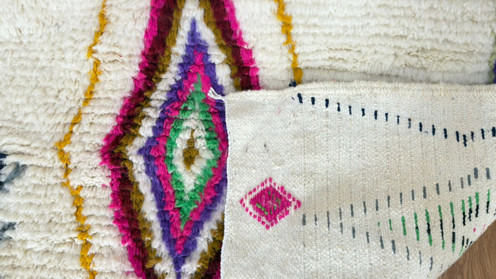Custom Colorful Azilal Moroccan Rug – Handmade Wool Carpet