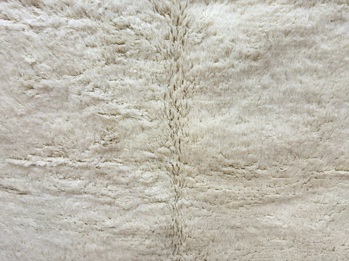 Cream Moroccan Rug – Hand Knotted Wool Beni Ourain Carpet
