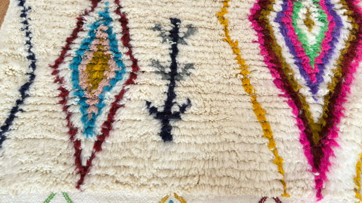 Custom Colorful Azilal Moroccan Rug – Handmade Wool Carpet