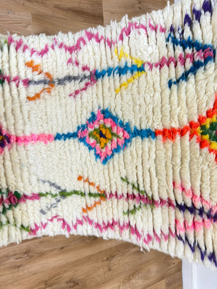 Colorful Moroccan Runner Rug – hand konekted moroccan rug