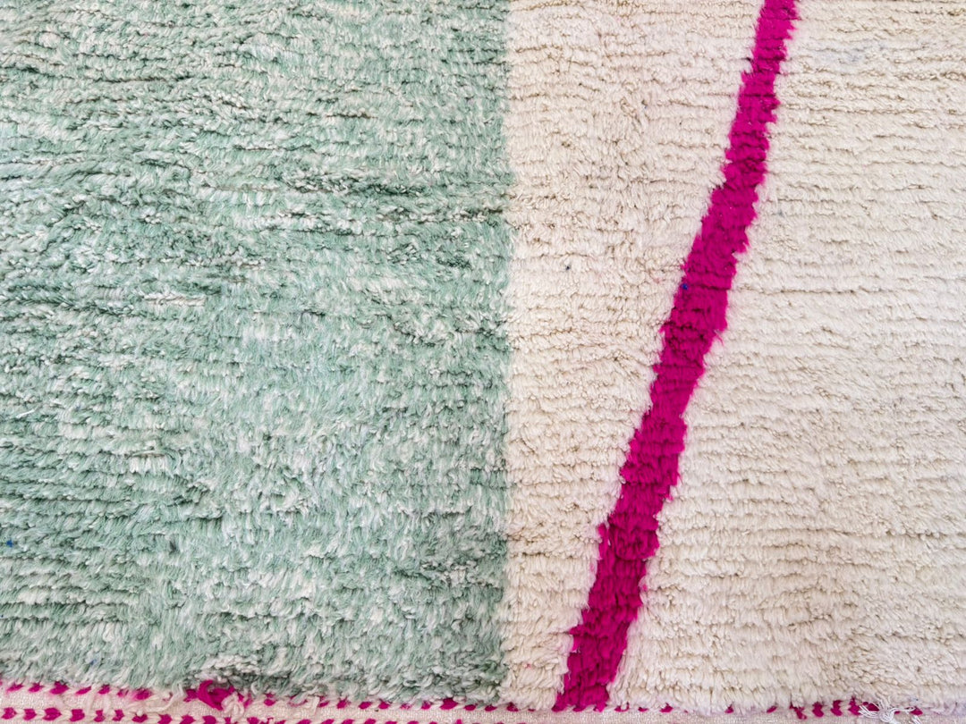 Colorful Moroccan Rug – Abstract Wool Berber Carpet Handmade