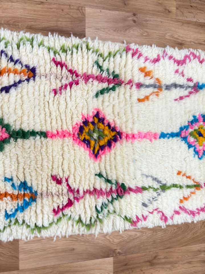 Colorful Moroccan Runner Rug – hand konekted moroccan rug