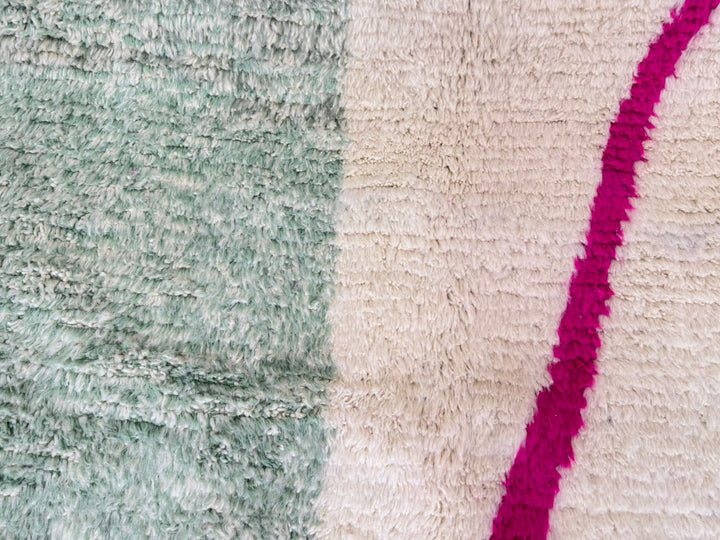 Colorful Moroccan Rug – Abstract Wool Berber Carpet Handmade