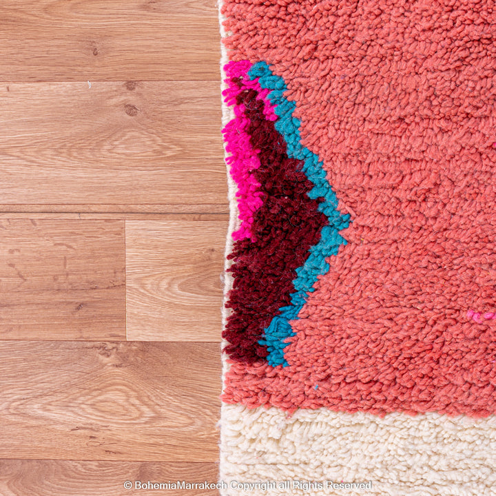 Amazing Multicolored Rug - Custom Fabulous Boujaad Rug - Beni Ourain Rug