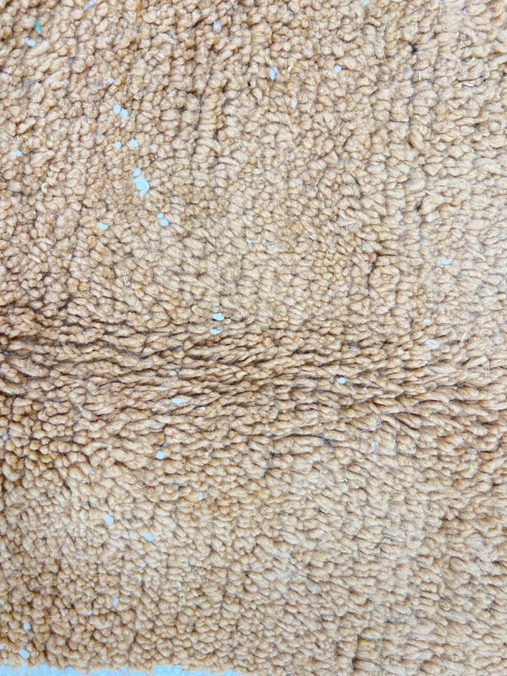 Brown Abstract Moroccan Rug – Handmade Wool Berber Carpet