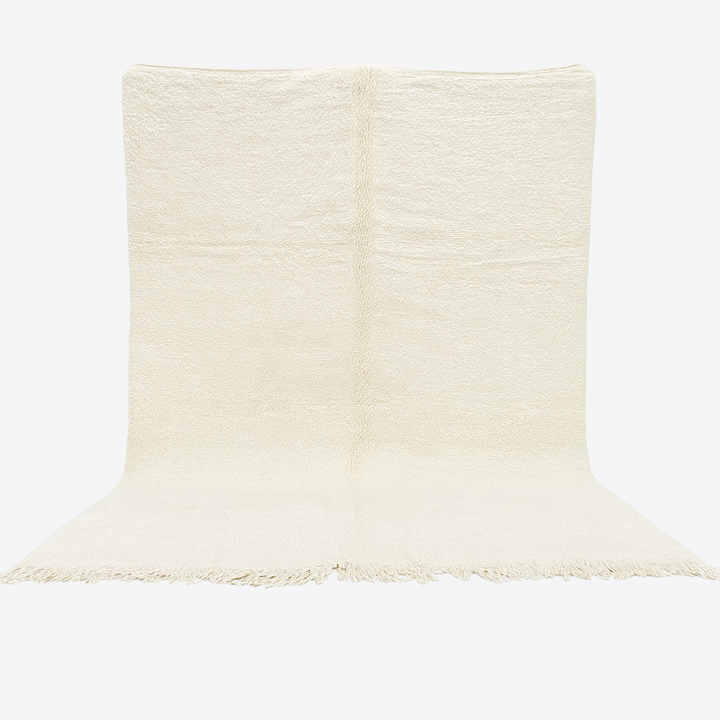 White moroccan rug - Beni ourian wool rug
