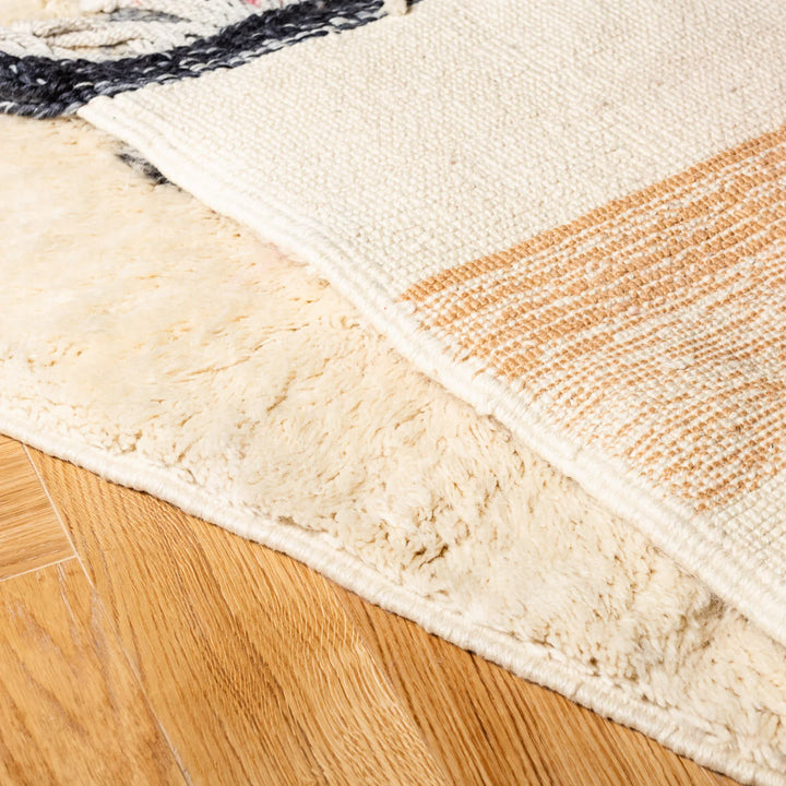 Colorful Abstract Beni Mrirt Rug – Handmade Moroccan Rug