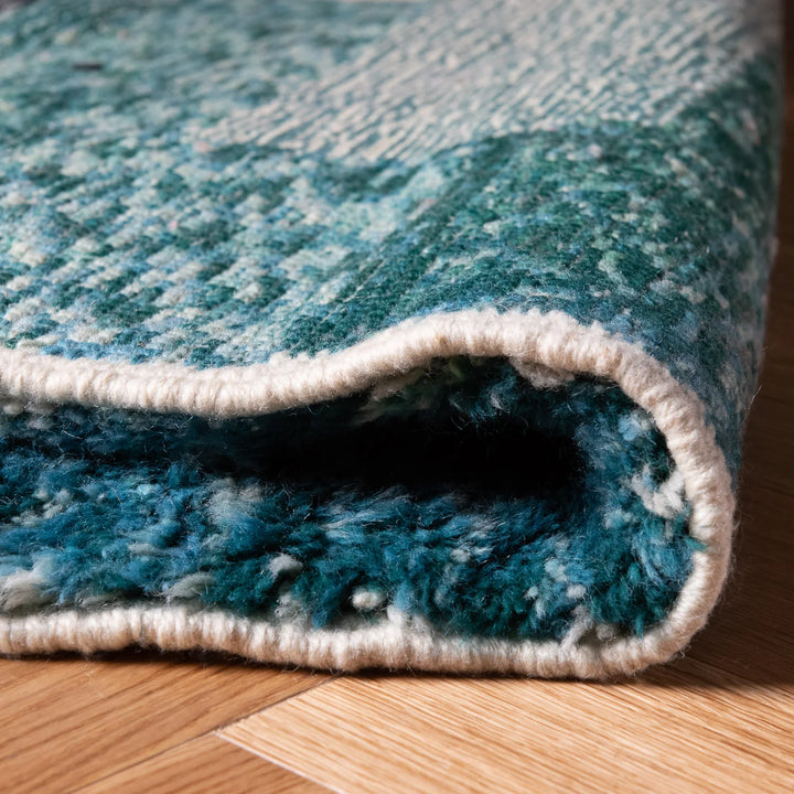 Colorful Abstract Moroccan Wool Rug – Handmade Rug