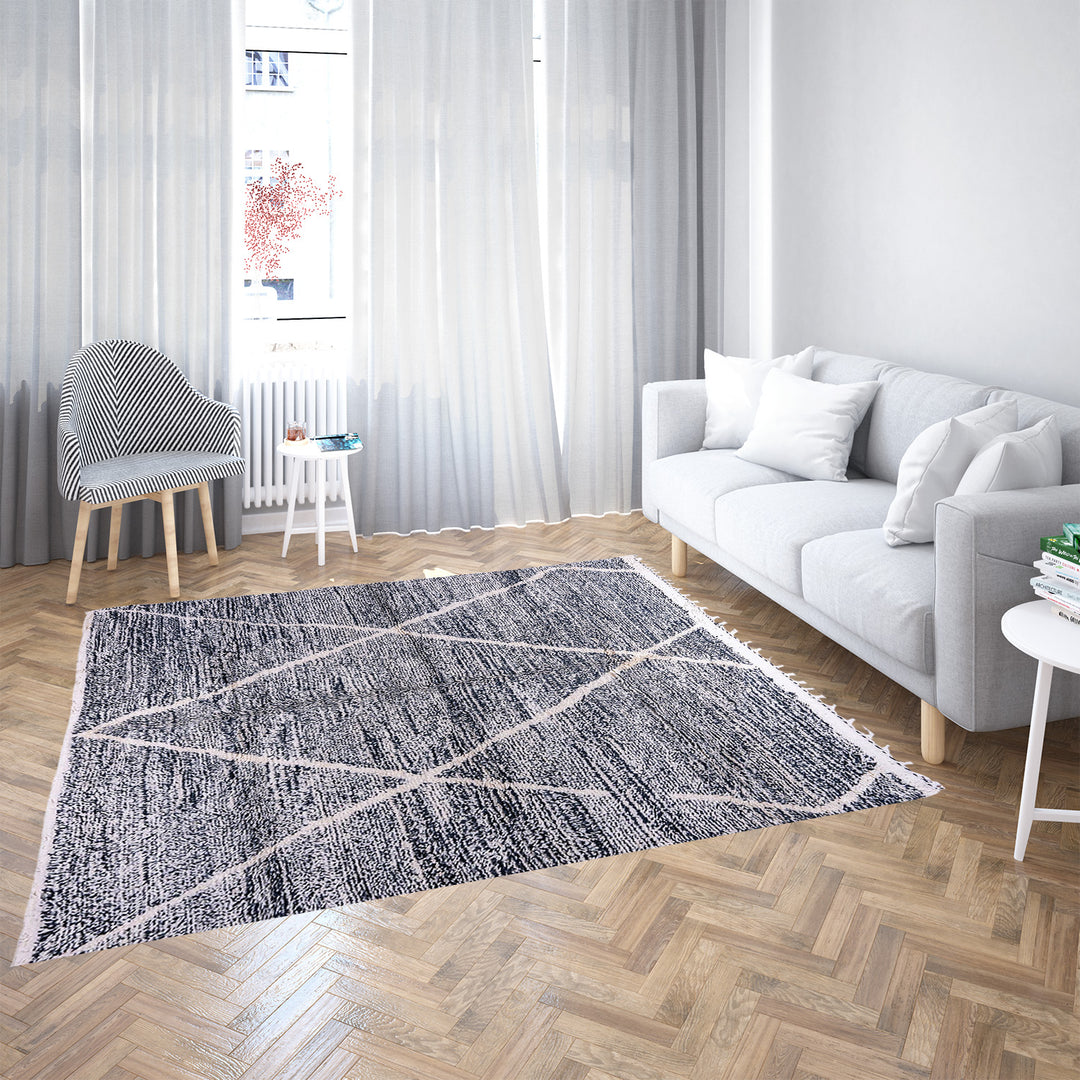 Custom Beni Ourain Rug - Handmade moroccan Rug - Moroccan shag rug