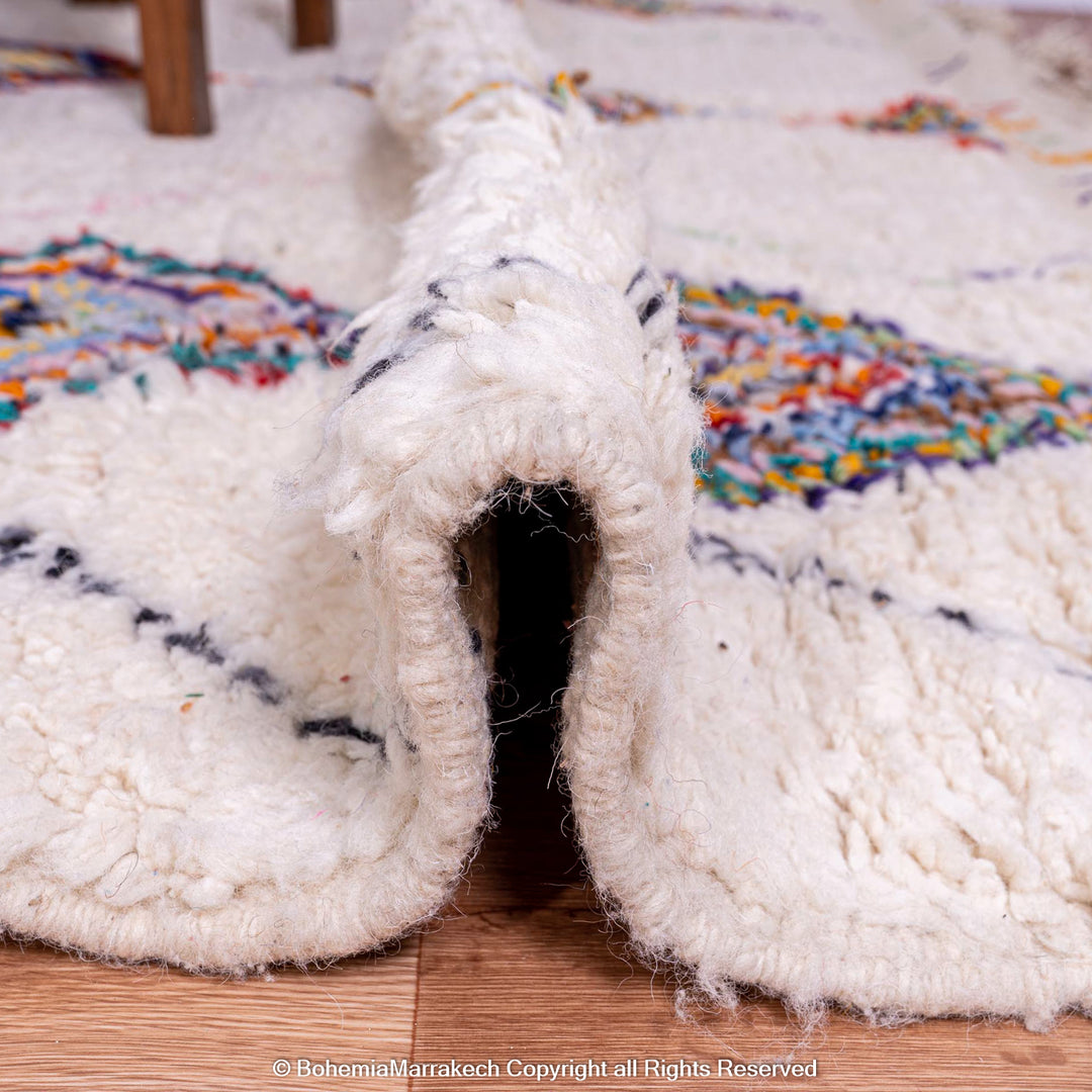 Custom azilal rugs - beni ourain rug - Colorful Moroccan rugs