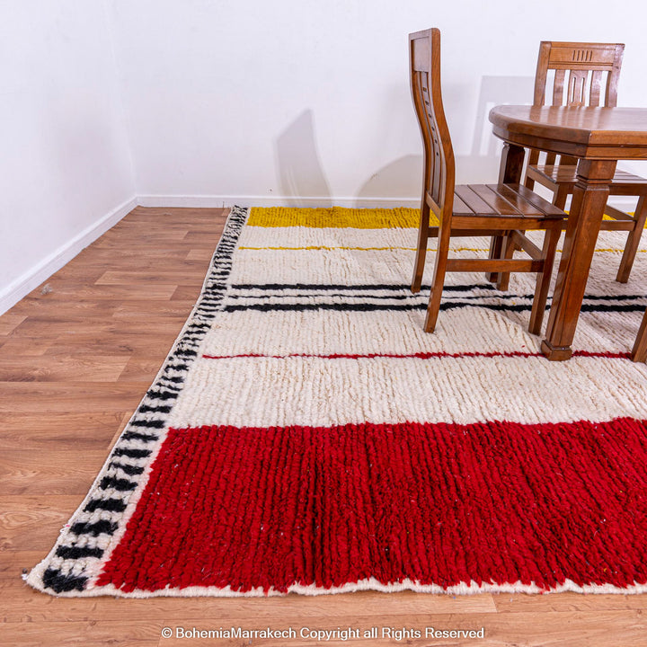 Custom beni ourain rug - moroccan rug - colorful  moroccan rug