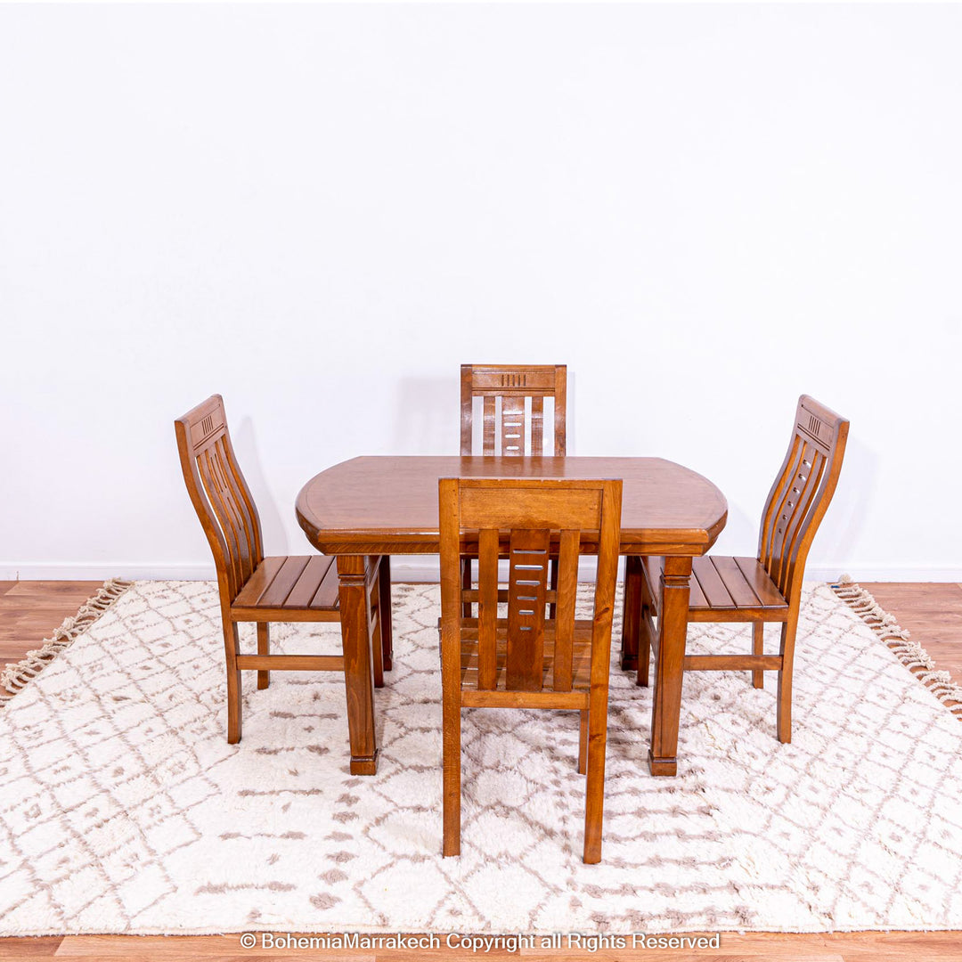 White Moroccan Beni Ourain Rug with Subtle Berber Geometric Pattern