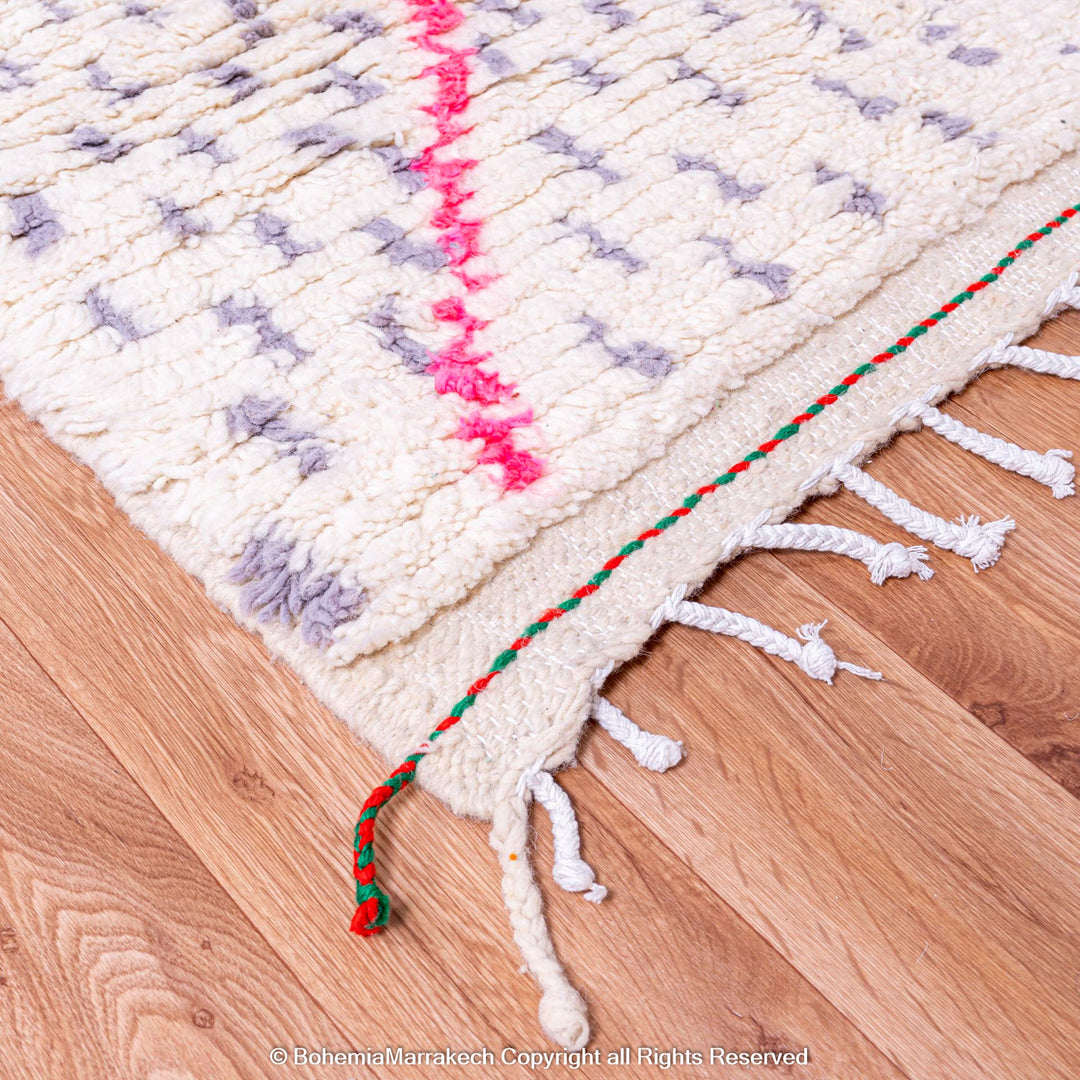 Colorful Berber Moroccan Rug with Tribal Symbols – Handmade Wool