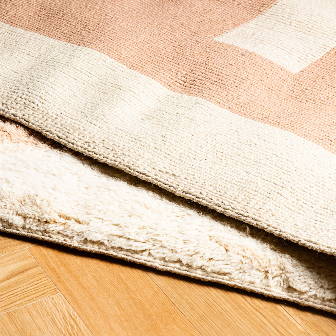 Geometric Beni Mrirt Rug – Modern Moroccan Wool Custom Design
