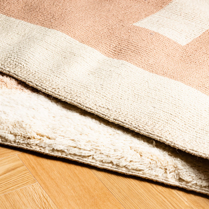 Geometric Beni Mrirt Rug – Modern Moroccan Wool Custom Design