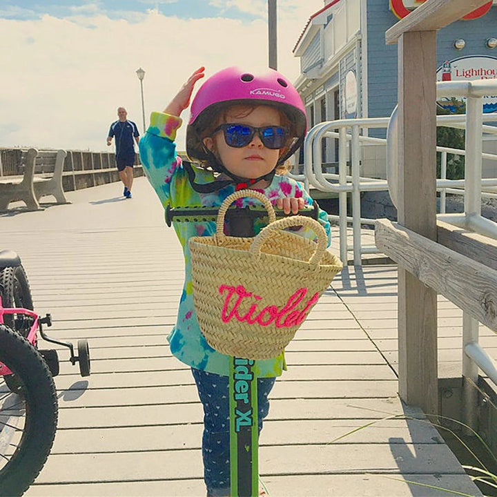 Handwoven Palm Leaf Beach Bag: Personalized Moroccan Basket