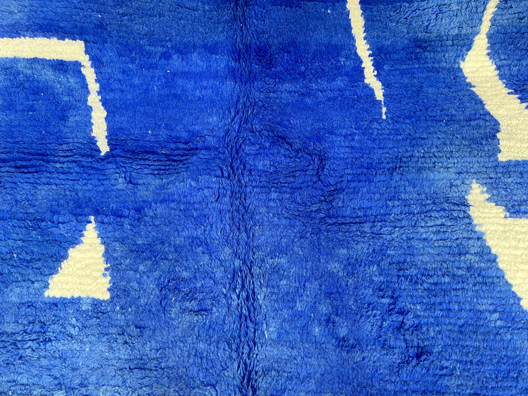 Custom blue moroccan rug – Abstract Modern Design