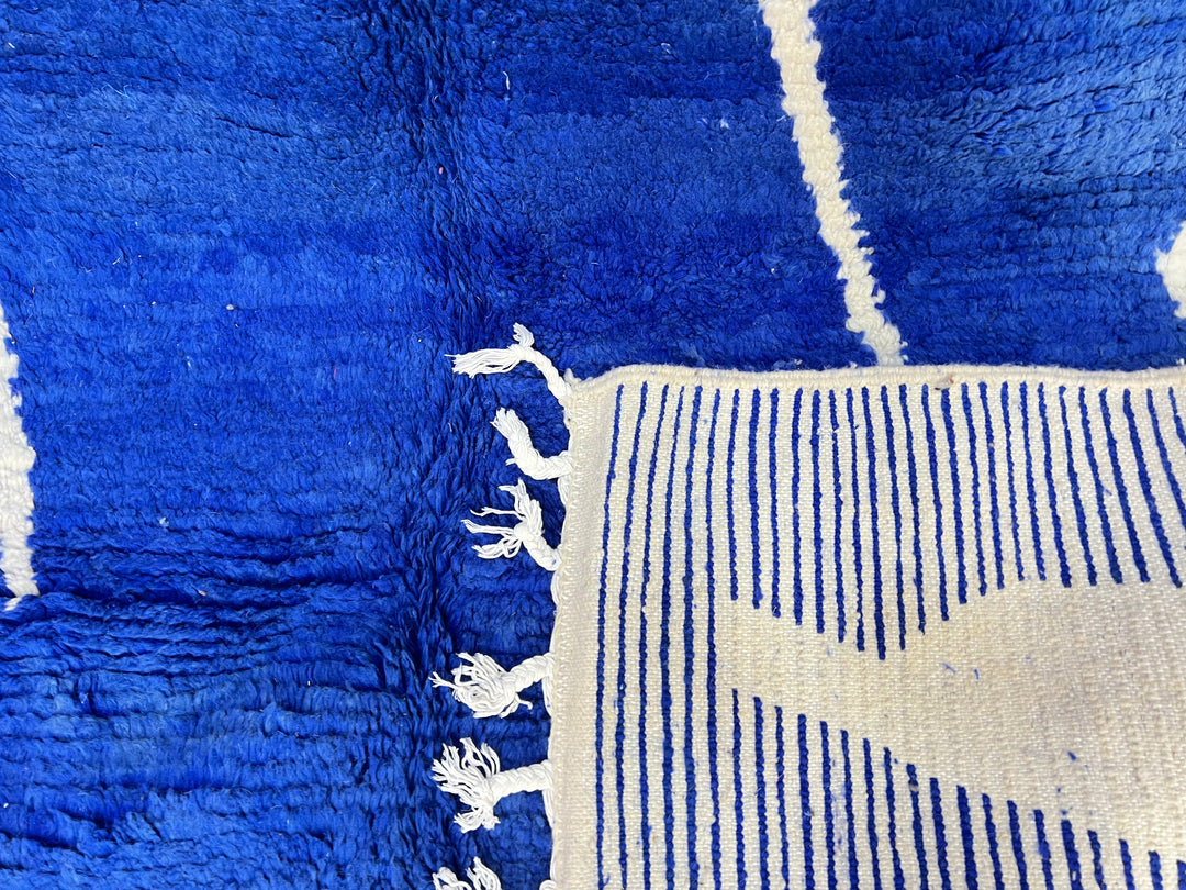 Custom blue moroccan rug – Abstract Modern Design