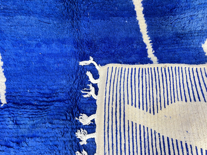 Custom blue moroccan rug – Abstract Modern Design