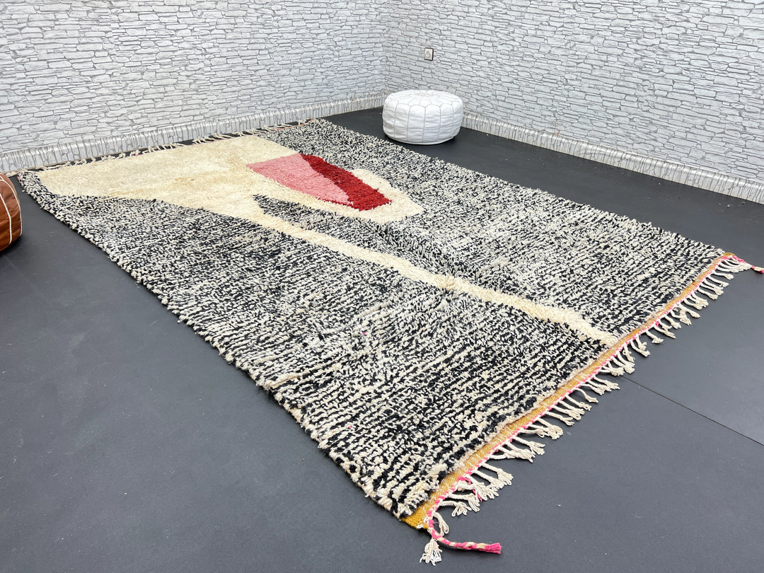 Abstract Moroccan Rug – Handmade Wool Berber Carpet