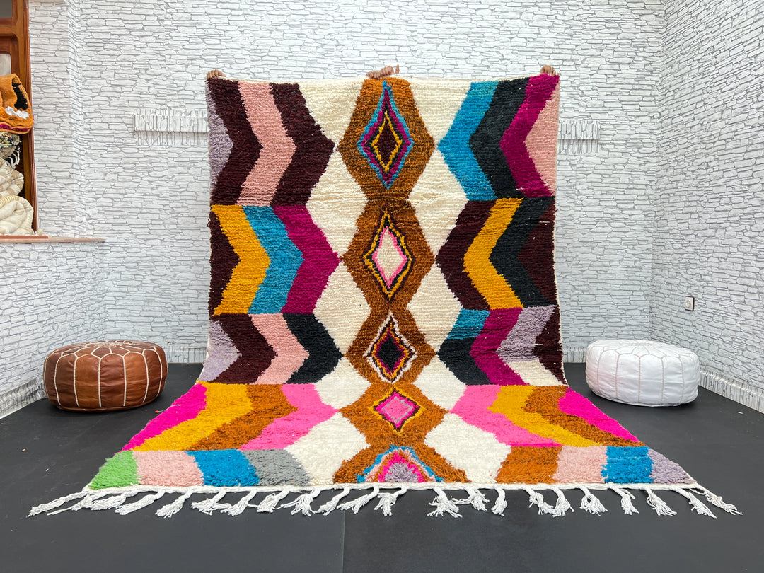 Colorful Moroccan Rug – Handmade Wool Berber Carpet