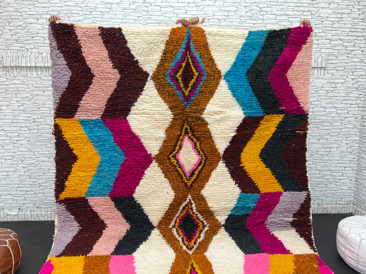 Colorful Moroccan Rug – Handmade Wool Berber Carpet