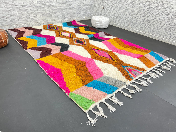Colorful Moroccan Rug – Handmade Wool Berber Carpet