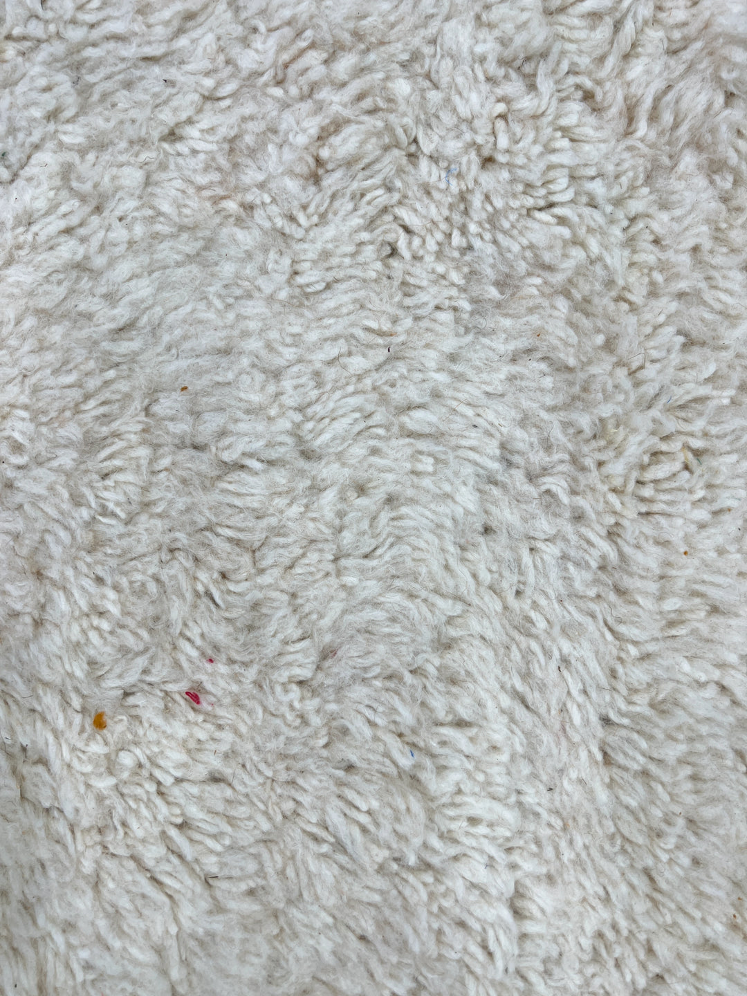 Orange & White Moroccan Rug – Handmade Wool Carpet