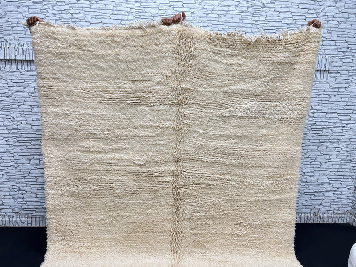 Cream Beni Ourain Rug – Handmade Moroccan Wool Rug