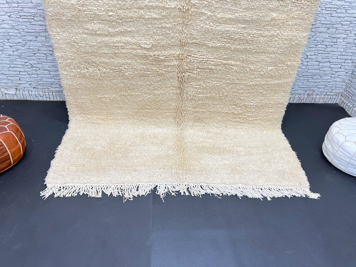 Cream Beni Ourain Rug – Handmade Moroccan Wool Rug