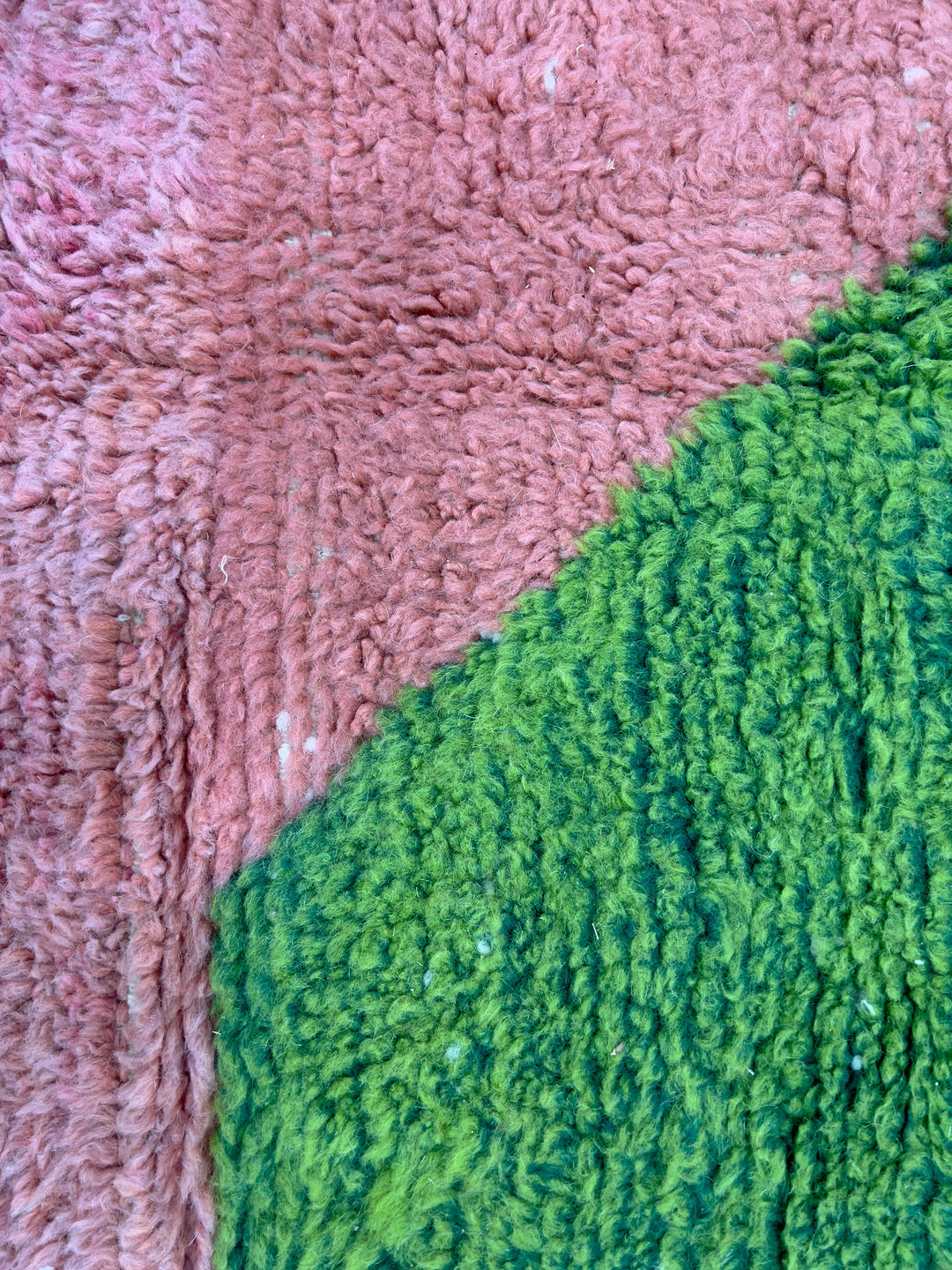 Colorful Moroccan Wool Rug – Modern Green Moroccan Rug