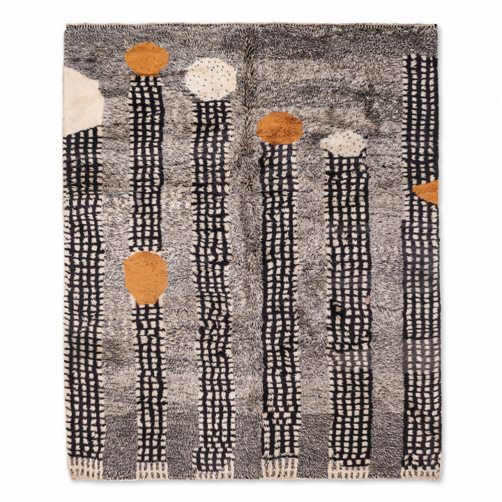 Modern Moroccan Beni mrirt Rug – Handwoven Art Piece