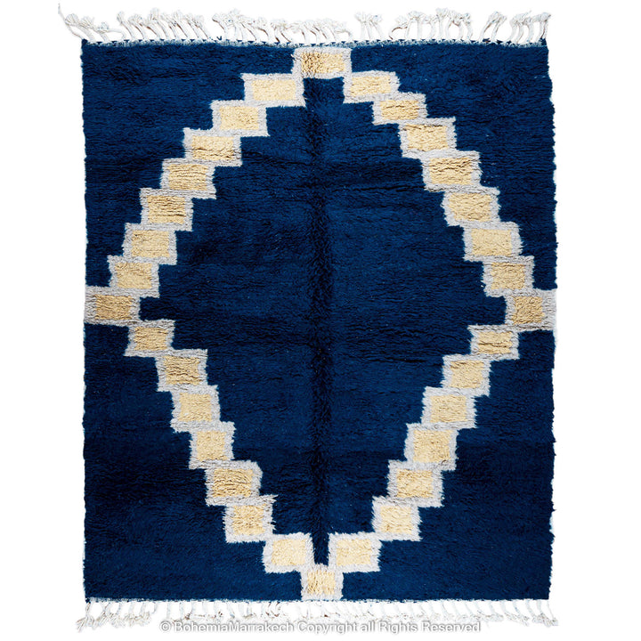 Moroccan rug blue - Berber rug - Custom Moroccan rug