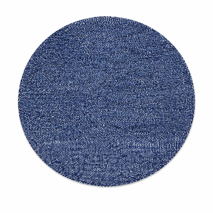 round blue moroccan wool rug handmade berber shag round rug