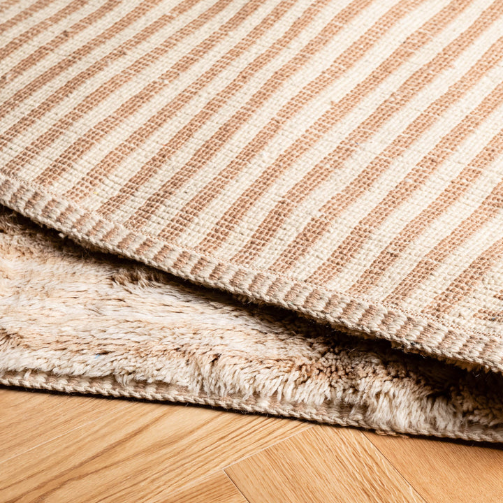 Striped Beni Mrirt Rug – Handwoven Moroccan Wool