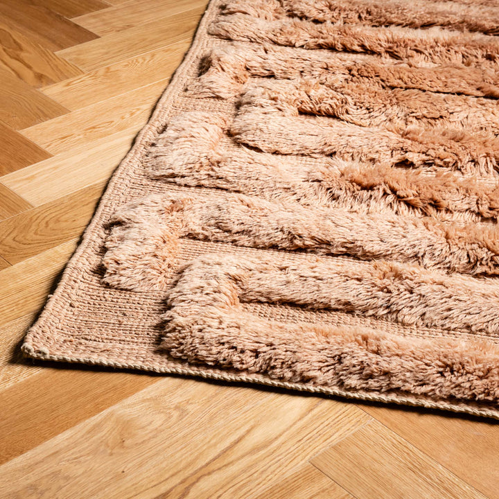 Terracotta Beni Mrirt Rug – Modern Handmade Wool Carpet