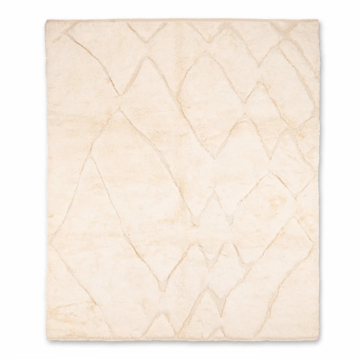 Tone-on-Tone Mountain Wool Rug – Minimalist Moroccan Design