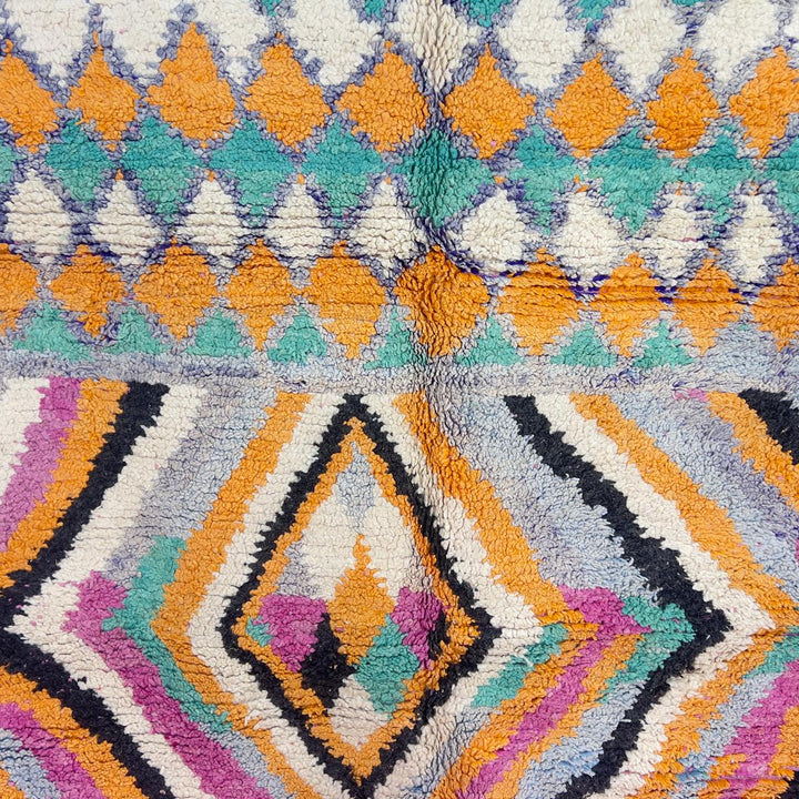 Vintage Moroccan Wool Rug 1046 ( 9.7 x 6.7 ft )