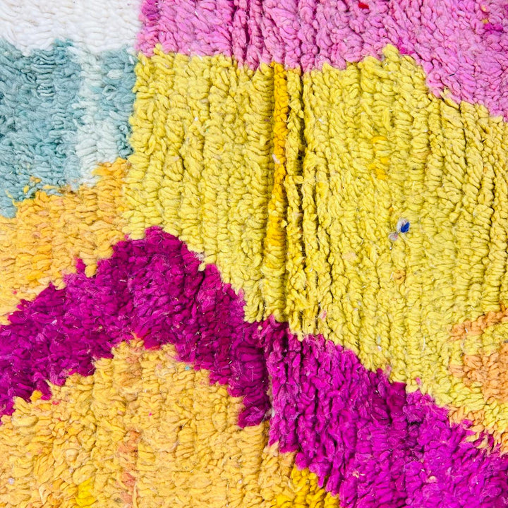 Vintage Moroccan Wool Rug – Colorful Berber 712
