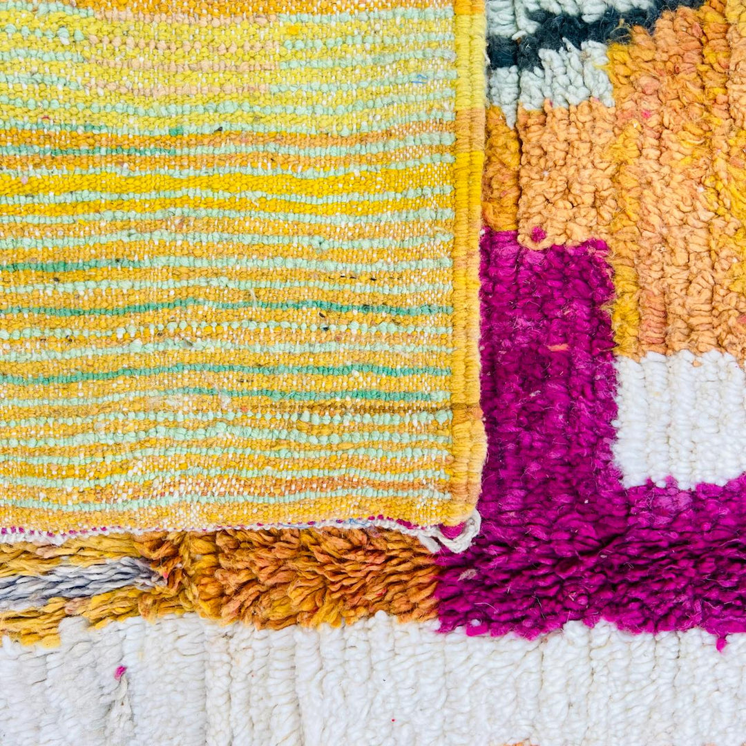 Vintage Moroccan Wool Rug – Colorful Berber 712