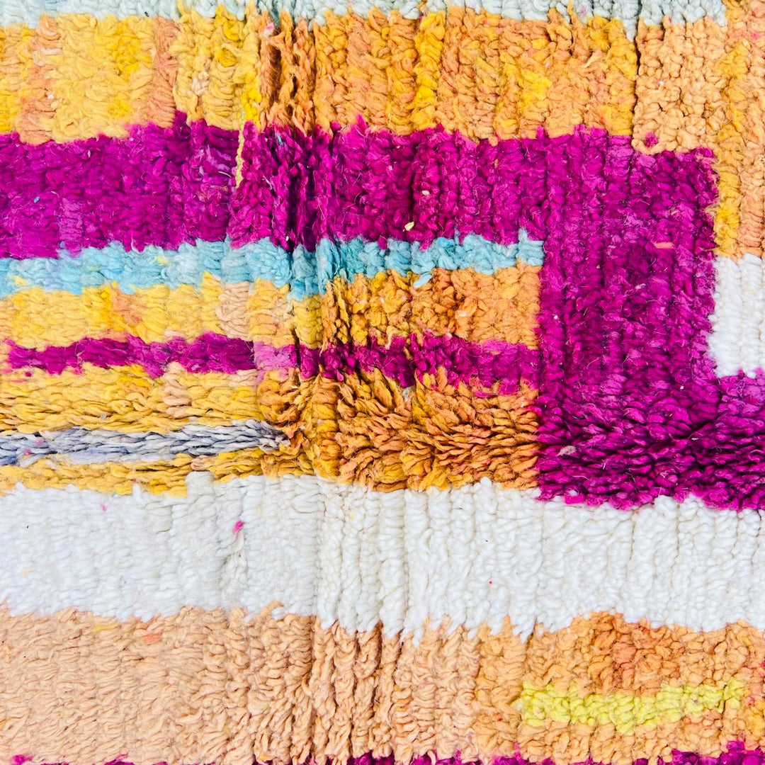Vintage Moroccan Wool Rug – Colorful Berber 712